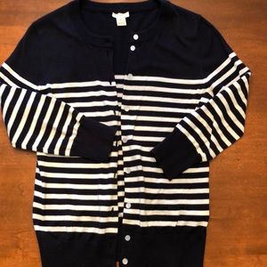 J.Crew striped cardigan
